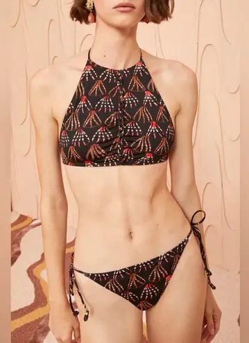 Ulla Johnson Women's Black Beth Halter Bikini Top, Size Small, $180