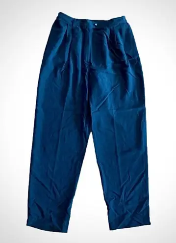 Rafaella Designer Black Silk Slim Leg Pants Womens 10