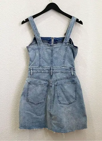 Pistola Nina Front Zip Denim Jumper Dress Size S NWT