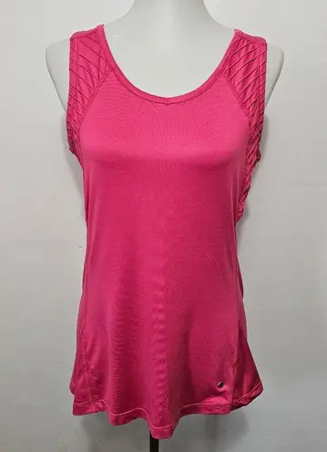 Ryka Magenta Pintuck Pleated Activewear Tank Top Size Medium