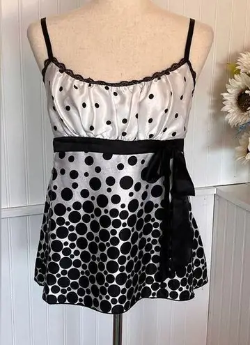 Heart soul Black & White Polka Dot Tank Top By Heart & Soul
