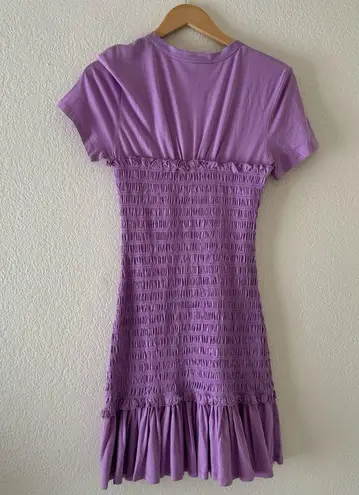 Veronica Beard Tomlin Short Sleeve Smocked T-shirt Dress