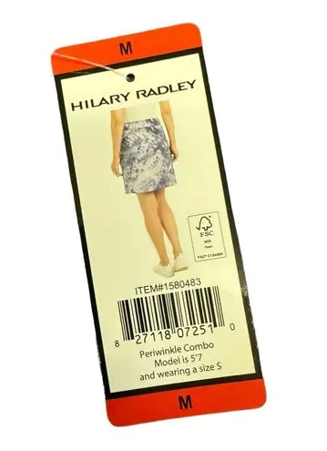 Hilary Radley NWT  Periwinkle Tie Dye Print Athletic Skirt Size M