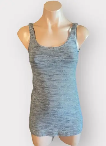 Lululemon Gray And White Striped Tank Top