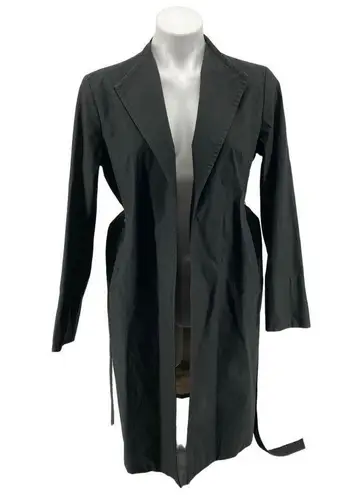 Banana Republic  Women’s Black Cotton Belted Trench Coat Medium