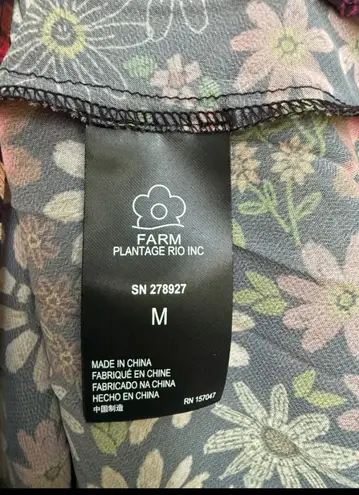 Farm Rio Stunning for Fall- for Anthropologie Floral Sheer Blouse- size Medium- NWOT- Sold out Online!!!