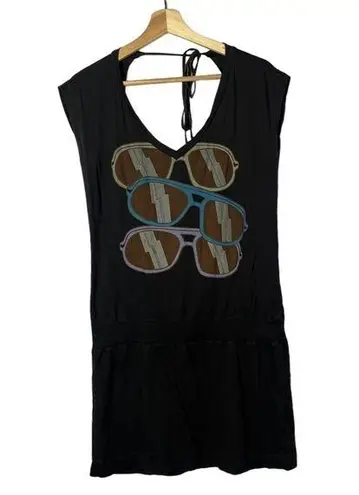 Drifter Gray Aviator Sunglasses Tank Mini Dress L Size L