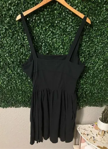 Free People / FP Beach Castella Mini Dress in Black Large NWOT