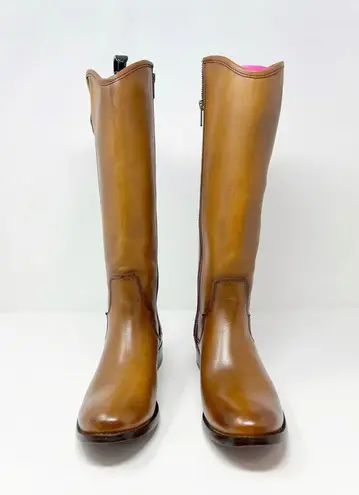 Frye NWOB  Marissa Medallion Inside Zip Cognac Brown Tall Riding Boot US 6