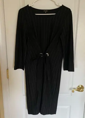 Massimo Dutti Mossimo Dutti Tricot pinstriped dress. Size Medium