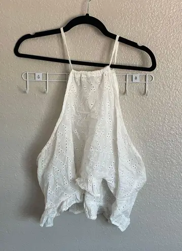 Flowy Cropped Halter Top Size 3X