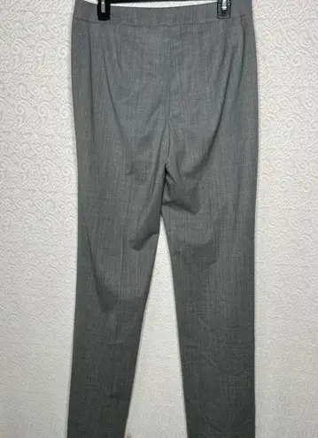 Lafayette 148 New York Barrow Gray Wool Blend Dress Pants Size 8 Has Hole