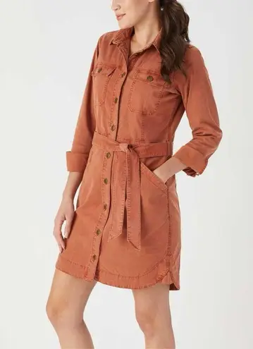 Duluth Trading Shop Square Jacket Dress NEW Medium Brown