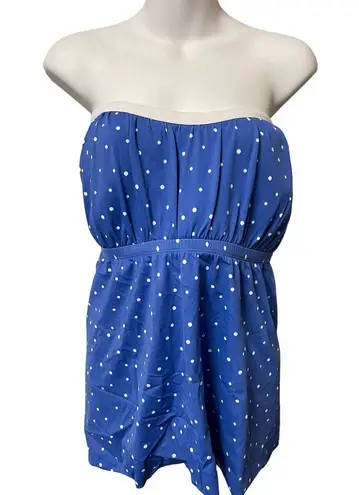  Swim Kim Rogers Plus Size Dot Peasant Swim Dress