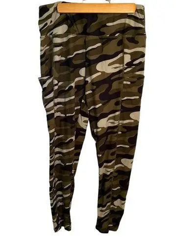 Planet Gold High Rise Pocket pull On Leggings Camo