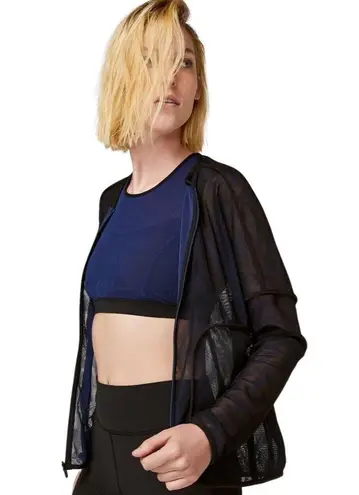 Lululemon  LAB Kaomi Jacket Velvety Blue Black Reversible Women's Size 4