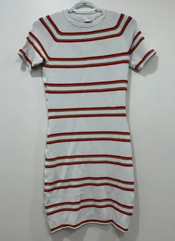 ALC Frank ALC Womens Dress Medium Mini Bodycon Short Sleeve Stretch Tight