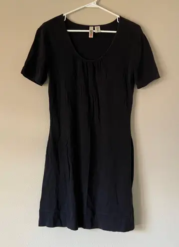 Route 66 Black Short Sleeve Knee Length Dress Y2K Retro Summer Preppy