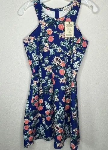 Pink Rose  Floral Dress nwt