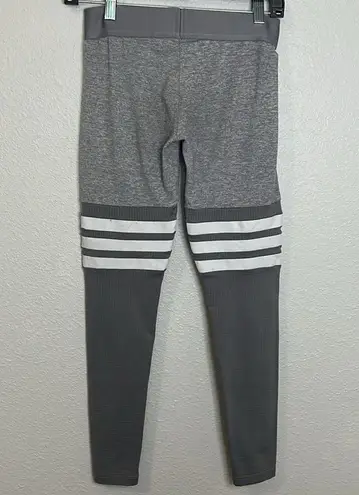 Bombshell sportswear Bombshell Thigh High Leggings Gray/White Size Small
