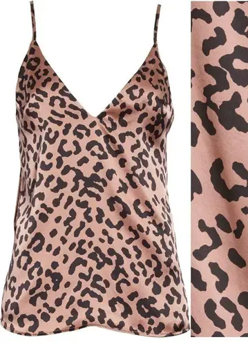 Cami NYC The Olivia Leopard Print Silk Camisole in Graphic Leopard