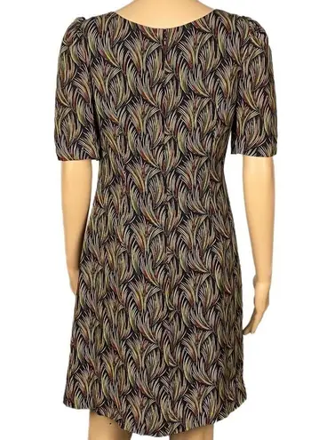 Moulinette Soeurs /ANTHROPOLOGIE “Silk Feather Dress” in 100% Silk. Size 6. EUC