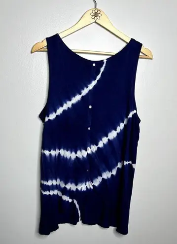 Olive & Oak Tie Dye Blue Tank Top