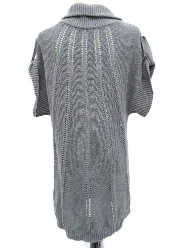 BCBG MaxAzria Women's Gray Sweater Tunic w/Front‎ Pockets Size Medium