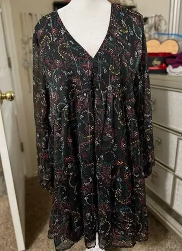 K. Jordan black‎ tunic Purple Size 3X - Image 1