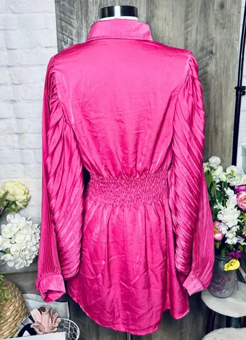 NEW Lantern Sleeve Mini Dress Pink