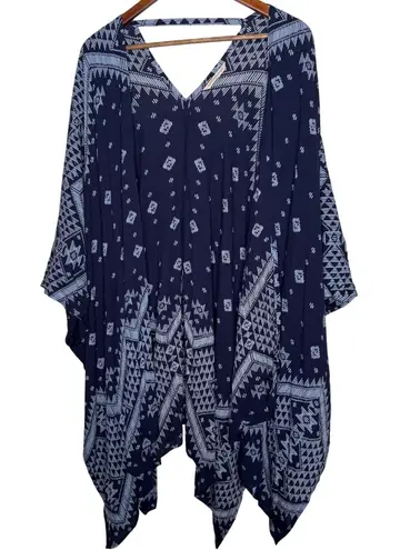 Soft Surroundings Soft Surroundings Kimono Cover Up Aztec Print Boho Chic Lightweight - Image 1