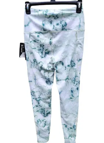 BSP Atomic Jelly Aqua Women's Leggigns Size Medium Green Aqua White Tye