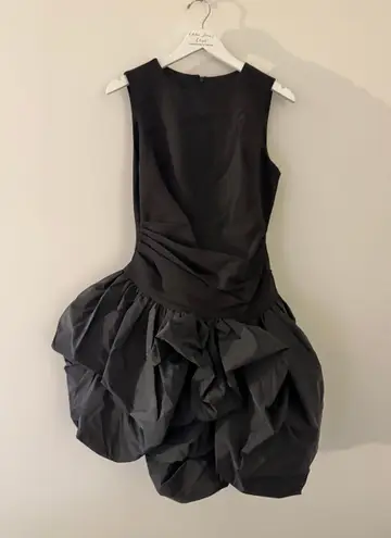 Mac Duggal Black Bubble Mini Dress 8
