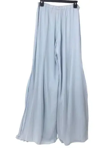 St. John  EVENING SKY BLUE SILK PLEATED PALAZZO PANTS ELEGANT FORMAL $895 SIZE 6