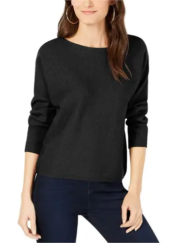 NWT I.N.C Womens Modern Dolman Pullover Sweater Deep Black S