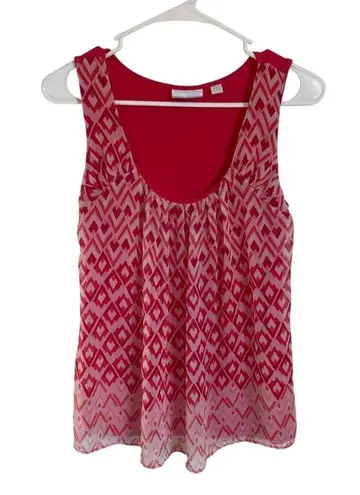 New York And Company New York & Co women's size small pink coral sleeveless pullover stretchy top