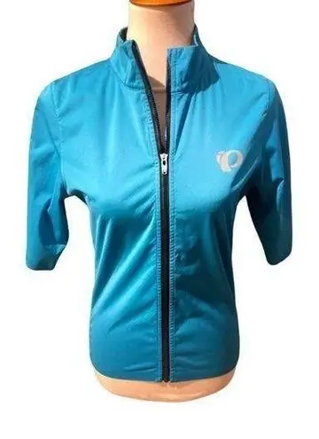 Pearl Izumi  Womens Atheletic Tops Full Zip Half  Sleeve Turquoise Medium-BNWOT