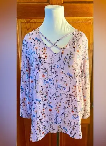 Pink republic Floral Print Women's Top - Blush/Lilac, Size L