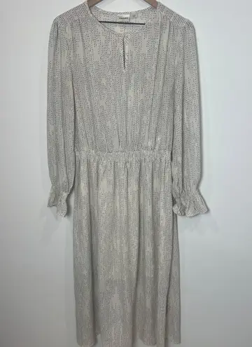 VERO MODA Aware Midi Long Sleeve Semi Sheer Dress