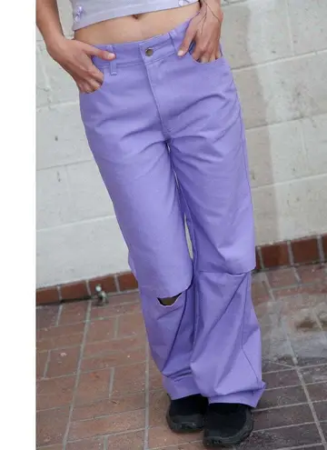 KkCo CARGO Gorpcore STRAIGHT SLIT PANT IN PURPLE LAVENDER size 28