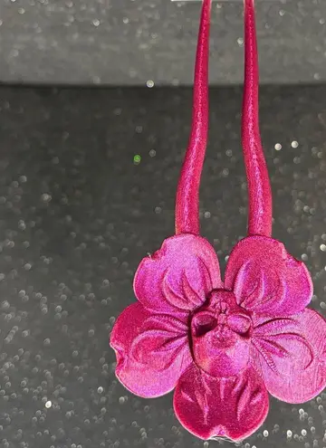Handmade Pink Skull Flower Hair Accessory