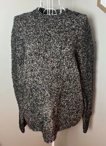 autumn cashmere  Marled Pullover Crewneck Cashmere Wool Fuzzy Sweater Size Small thumbnail 1