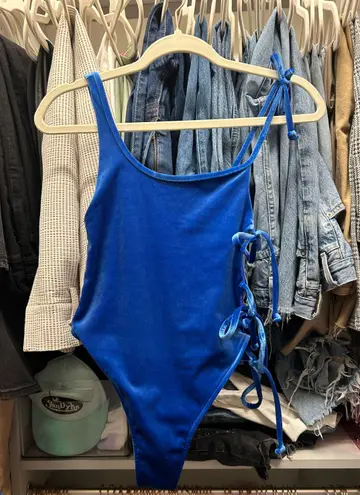 frankie's bikinis Blue Velvet One Piece