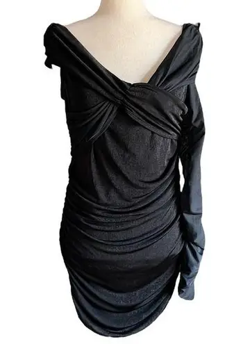 Poster Girl Dolls Kill BAD 'N BADDER OFF SHOULDER MINI DRESS