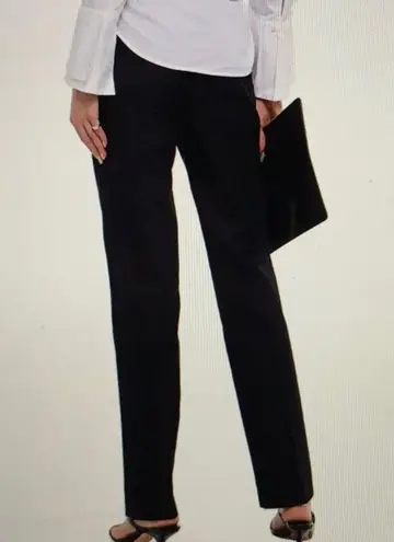 Helmut Lang Velvet Pants Pull-On Black (Made in Italy) Size M NWT $450