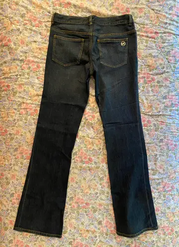 Michael Kors boot leg jeans dark wash