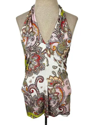 Hale Bob NEW size small Marisa top Slinky Jersey Criss Cross Front halter