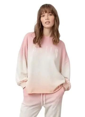 Rails Reeves Pink Peach dip dye sweatshirt NWT Size Small