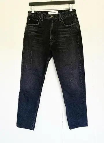 Reformation  Julia High Cigarette Jeans Pacific Wash Black Size 28