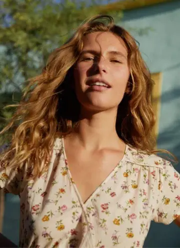 Christy Dawn ππ The Dawn Dress ~ Cream Garden Floral Print Small S NWT